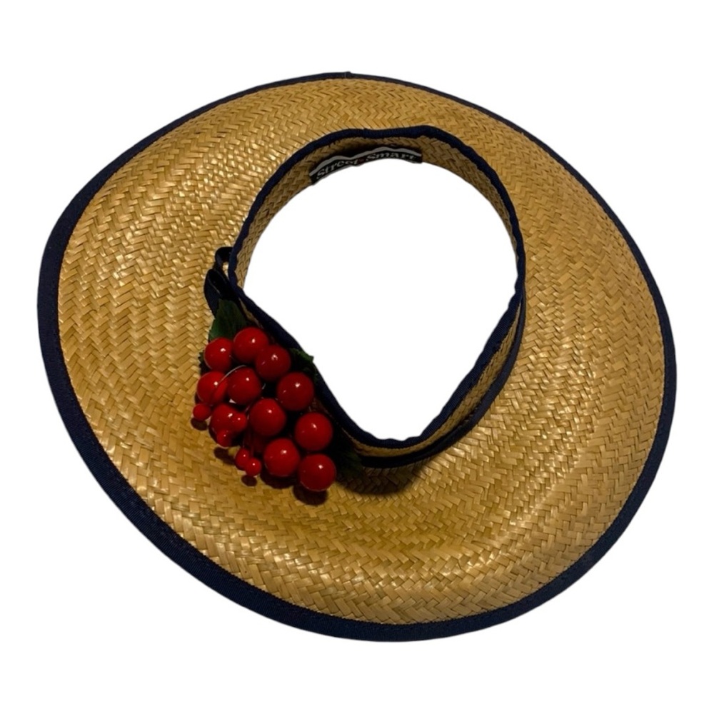 Vintage berry open top hat